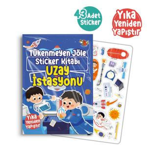 Tükenmeyen Jöle Sticker Kitabı Uzay İstasyonu